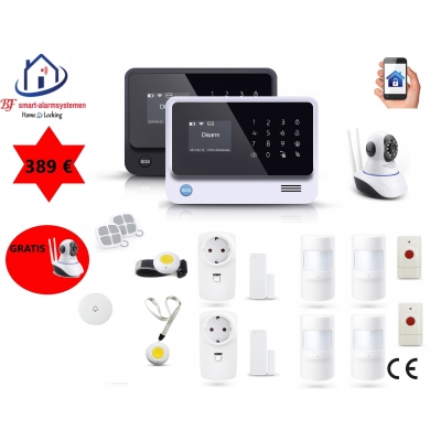 Home-Locking senioren draadloos smart alarmsysteem wifi,gprs,sms AC-05 set 3. Home-Locking senioren draadloos smart alarmsysteem wifi,gprs,sms AC-05 set 3.